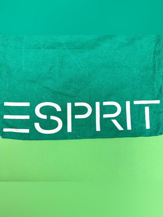 Vintage 90s Esprit Colorblock Canvas Drawstring Backpack Spell Out Logo main image 6